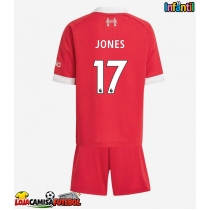 Camisa de Futebol Liverpool Curtis Jones #17 Equipamento Principal Infantil 2025-26 Manga Curta (+ Calças curtas)